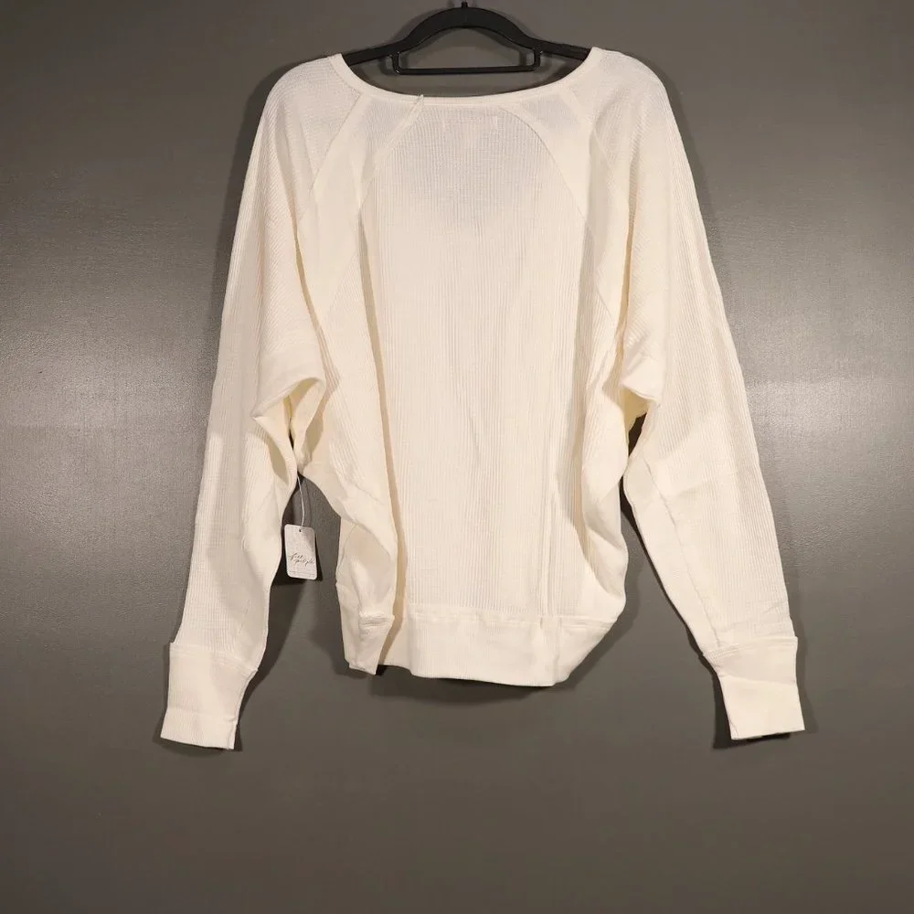 NWT Free People X Revolve Santa Clara Thermal in Alabaster - Picture 10 of 16